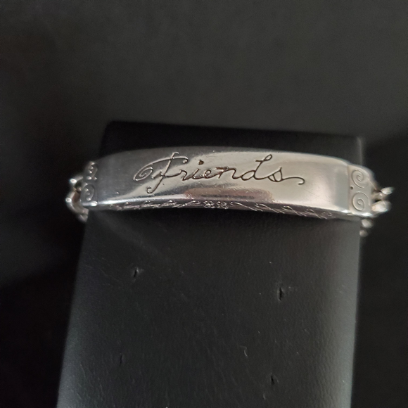 Brighton Silvertone Friends ID bracelet - Picture 1 of 11